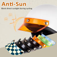 Visera De Casco De Motocicleta 3/4 Abierto Antirreflejo Material De Poliéster Protección Contra El Sol - details 2
