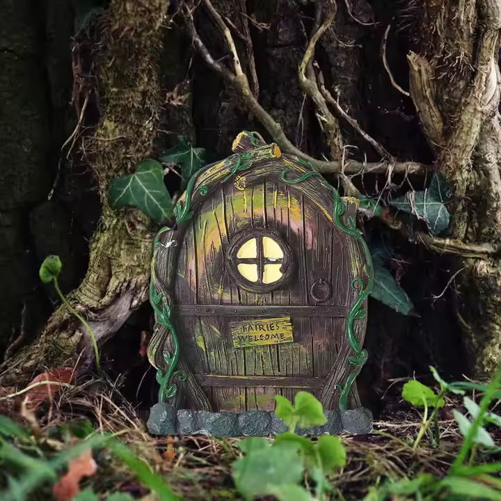 Puerta De Los Mismeces Para Árboles Decoración De Jardín Miniatura Puerta De Los Mismeces Accesorios De Jardín De Fae - 1