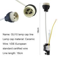 Soporte De Bombilla MR16 GU10 Con Cable Adaptador De Enchufe Cerámico Halógeno Para Enchufe LED En Caja De Conexión - details 2