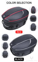 Bolsa De Cola De Motocicleta Negra Impermeable Gran Capacidad Para Viaje Y Equipaje Trasero De Moto Material De Lona Oxford Y EVA - details 4