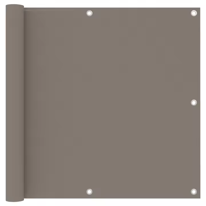 Toldo para balcón de tela oxford gris taupé 90x600 cm - 1