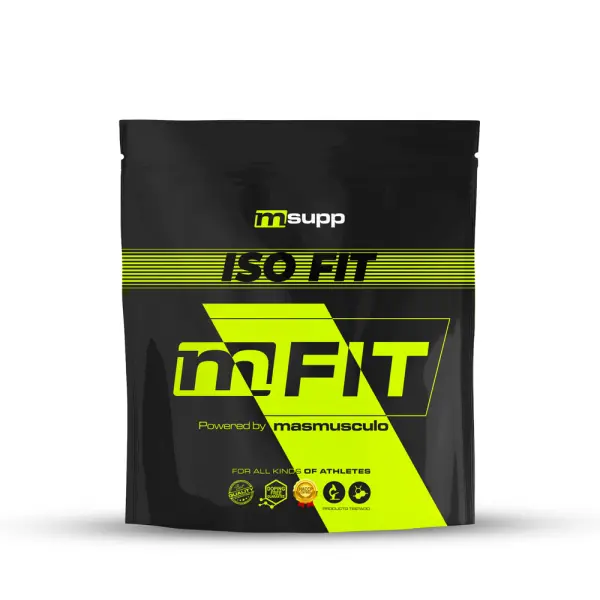 MM Supplements ISO Fit - Proteína de Aislado de Suero Isolate - 1Kg Masmusculo Fit Line con Digezyme® - 1
