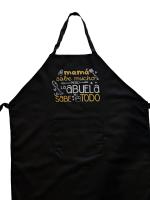 Delantal con Frase " Mama Sabe Mucho Pero la Abuela lo Sabe Todo " . Regalo Dia DE LA Madres . Regalo Abuela . Regalo Mama - details 0