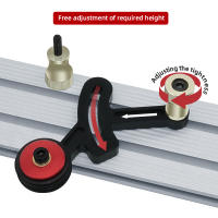 Guías De Acción Unidireccional Para Tallado En Madera Herramienta Auxiliar De Seguridad Anti Rebound Precisión Cortada Limpia Placa De Localización De Plata Aluminio - details 2