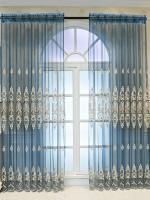 Cortinas De Estilo Europeo Con Bordado Alta Gama Para Sala De Estar Comedor Dormitorio Translúcidas Y Elegantes - details 3