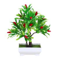 Planta Artificial De Bonsái De Frutas Con Naranja Manzana Limón Decoración Para El Hogar Y Sala De Estar Arbolado Falso De Tamaño Pequeño - details 10