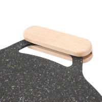 Sartén De Barbacoa De Madera Sólida Con Manija De Almacenamiento Portátil 2 Platos Para Salsa De Cocina Sartén Para Asador - details 7