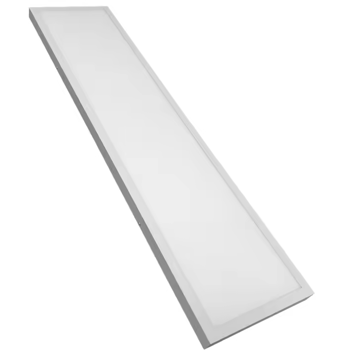 LED ATOMANT Plafón Superficie Panel LED Slim 120x30cm, 48W, Blanco cálido 3000K, 4400 lúmenes, Driver incluido, Alta eficiencia, Bajo consumo, Fácil instalación, Luz uniforme y potente, Diseño elegante y ultrafino, Ideal para oficinas, cocinas, pasillos, - 1