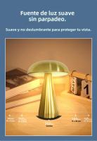Lámpara De Mesa Retro LED Con Sensor Táctil Luz Nocturna De 3 Temperaturas De Color Forma De Hongos Para Decoración De Bar Y Restaurante Oficina Y Dormitorio - details 6
