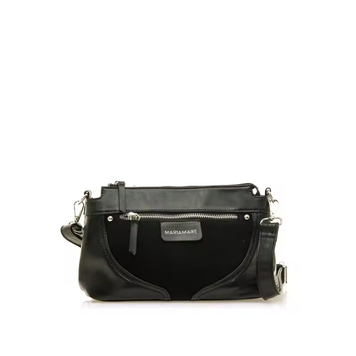 MARIAMARE Bandoleras Mujer Clovis Negro Mezcla Materiales - Envío Gratis - 1