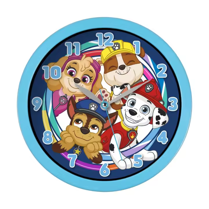 RELOJ ANALÓGICO DE PARED PATRULLA CANINA - 1