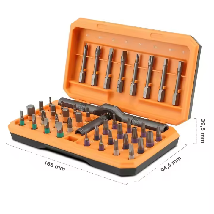 Juego De Destornilladores De Precisión 42 En 1 Con Mango Ratcheteado Herramienta Manual Portátil Magnética Para Reparación De Móviles Y Relojes Xiaomi - 1