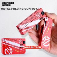 Nueva Pistola De Metal Plegable Lifecard Mejorada Para Niños Y Adultos Juguete De Tiro Con Bala Suave Modelo De Plataforma De Aluminio - details 2