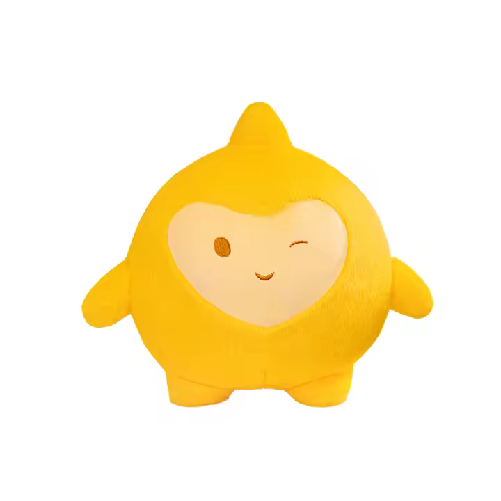 Muñeco De Peluche Estrella De La Suerte Adorable Cojín De Peluche Suave Decoración Para El Hogar Regalo De Cumpleaños Para Niños Animal Y Naturaleza Relleno De Algodón PP Adecuado Para Todas Las Edades - 1