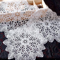 Mantelera De Encaje Con Bordado De Flores Resistente Al Calor 20/30/40cm Cojín Para Taza Decoración De Hogar Para Bodas Y Fiestas Moderno - details 4