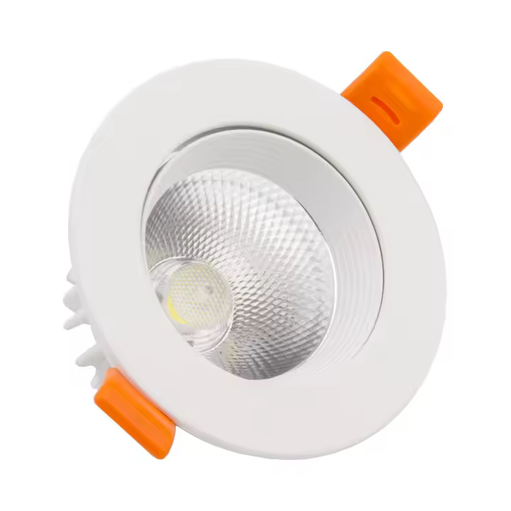 Ledkia Foco Downlight LED 15W COB Direccionable Circular Blanco Corte Ø90 mm CRI92 Expert Color No Flicker - 1