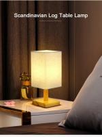 Lámpara De Mesa LED Estilo Chino Decorativo Luz Nocturna USB Dimmer Con Sombrilla De Tela Iluminación Para Dormitorio - details 0