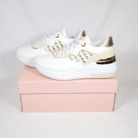 HLuna Zapatillas de cuña para vestir en blanco y negro con detalles de brillo tipo de cierre de cordones C770 - details 1
