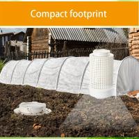 Caja De Compost De Vermicompost De Plástico Blanco Con Agujeros Y Tapa Para Jardín Patio Exterior - details 5
