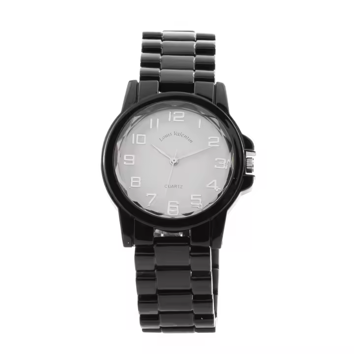 Louis Valentin Cadena de Reloj de Bolsillo LV0027BLK - 1