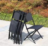 Mesa de Jardín Exterior o interior  MAS 2 silla plegable balcón Redondo de Metal Bordes  70cm  Vidrio Templado con silla - details 2