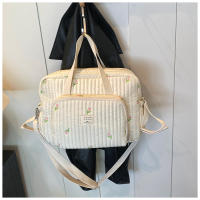 Bolso Grande Para Mamá Organizador De Bebé Maternidad Bolsa De Diaper Bordada Para Mujer Cruzable Hombro Viaje Al Hospital - details 16