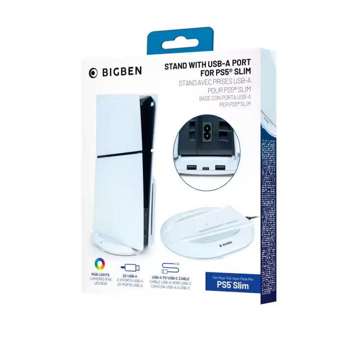 Bigben - Soporte Vertical para PlayStation 5 Slim, Compatible con Consolas Digitales y de Disco - Nacon - 1