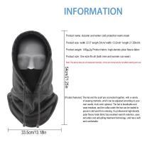 Balaclava De Invierno Para Hombres Capucha De Poliéster Térmica Resistente Al Viento Máscara Facial Y Cuello Calentador Para Ciclismo Y Esquí - details 12