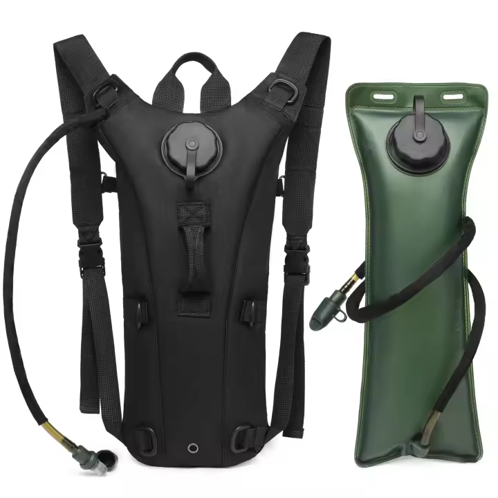 Mochila De Hidratación Deportiva Impermeable De Nylon Con Botella De Agua De 3 Litros Para Senderismo Ciclismo Escalada - 1