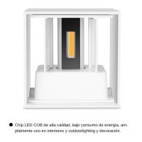 Lámpara De Pared LED IP65 Para Exteriores Luz De Porche Balcón Jardín Pasaje Decorativa Iluminación Interior Lámpara De Borde AC110V 220V Aluminio - details 5
