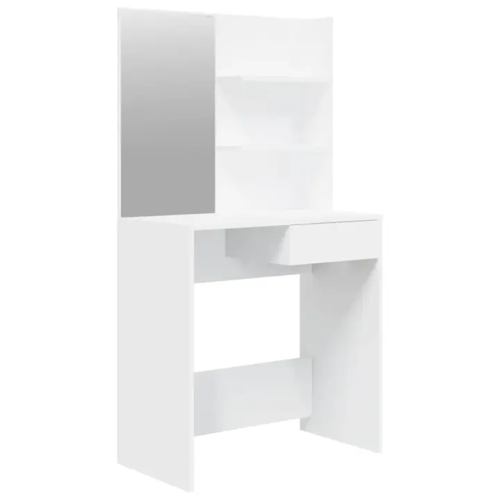 Tocador con espejo blanco 74,5x40x141 cm - 1