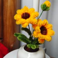150/300 Piezas De Linterna De Tubo Chenille Set De 3 Colores Para Artesanía Y Decoración DIY Suministros De Flores - details 3