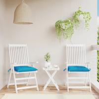 vidaXL Cojines de silla de jardín 2 uds tela Oxford 40x40x7 cm en color Crema/Gris/Antracita y más | cómodas modernas ergonómicas para comedor cocina salón hogar - details 3