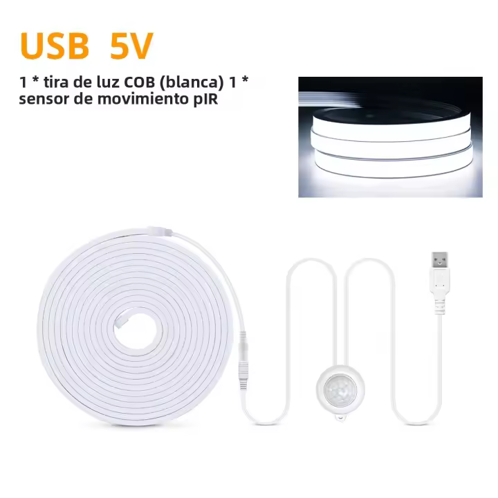 Luces LED COB Con Sensor De Movimiento Silica Gel DC5V USB Inteligente Para Cocina Dormitorio Lámpara De Seguridad No Dimmable - 1