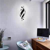 Luz de pared interior, moderna lámpara de pared LED 18W curvada IP20, apliques 6000K luz blanca fría 1620 lúmenes negro IP20, para dormitorio, sala de estar [Clase energética A ++] - details 2