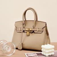Bolso de hombro de cuero para Mujer, Bolso Kelly, Lychee Platinum, versáthil, para Niños Gift, accesorios para la moda - details 4
