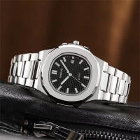 Reloj De Lujo Para Hombre 2023 Reloj De Pulsera De Cuarzo Resistente Al Agua Con Luminiscencia Y Fecha En Acero Inoxidable Cuadrado - details 2