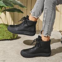 SP Nuevas Botas individuales de otoño Y invierno para Mujer, hecho a mano, estilo retro, casual, de Suela Gruesa, comodas, Con Cordones y Suela suave. - details 18