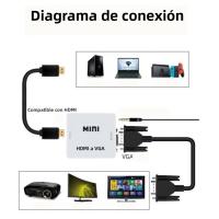Convertidor De Video VGA a HDMI Con Audio Adaptador Compatible 1080P Para Notebook Xbox360 DVD PC HD TV Proyector - details 6