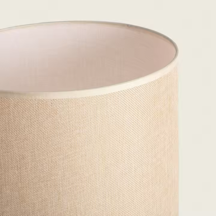 LEDKIA LIGHTING - Lámpara de Mesa Madera y Cristal Kofin | E27 Compatible | Diseño Vintage y Boho Chic | Ideal para Salón, Dormitorio, Restaurante, Natural, Cristal, Textil, Madera - 1