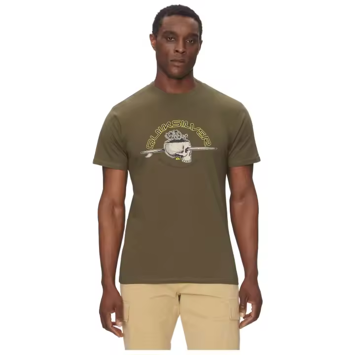 Camiseta de Manga Corta Quiksilver  para hombre en color verde - 1