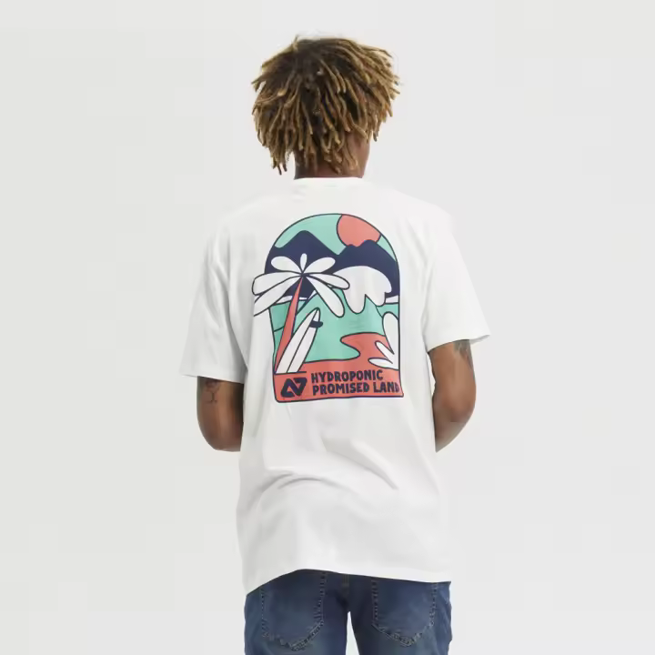 Camiseta Manga Corta HYDROPONIC PROMISED LAND White 25023-01 - 1