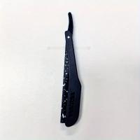 Cuchilla De Afeitar Clásica Para Hombres Plegable Con Patrón De Malla Herramienta De Afeitar Manual Faja De Barba Cortadora De Línea Recta - details 11