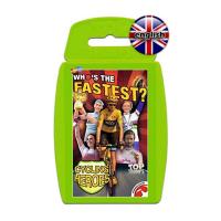 Top Trumps Cycling Heroes Héroes del Ciclismo Baraja de 32 cartas Fichas técnicas de ciclistas Deporte Versión inglesa En estuche de plástico rígido Transportar De viaje Bicicleta Carreras - details 0