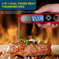 Termómetro De Cocina Digital 2 En 1 Con Alarma Y Luz Trasera Resistente Al Agua Para Carne Y Hornos Grillas Medición Instantánea - details 1