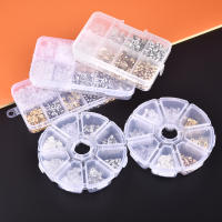 Caja De Tapones Para Orejas De Silicona Y Aleación De Goma Para Joyería DIY Estilos Múltiples 100-1040pcs/Box Accesorio De Fabricación De Joyas - details 2