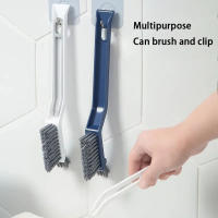 Cepillo De Limpieza Multifuncional Para Esquinas Y Ganchos 2 En 1 Para Pisos Y Azulejos Del Baño Material Plástico - details 2