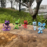 8Pcs/set Figuras De Anime Sonrientes Criaturas PVC 5-7cm Decoración De Pastel Animal Dibujos Animados Juguete Modelo Regalo - details 5