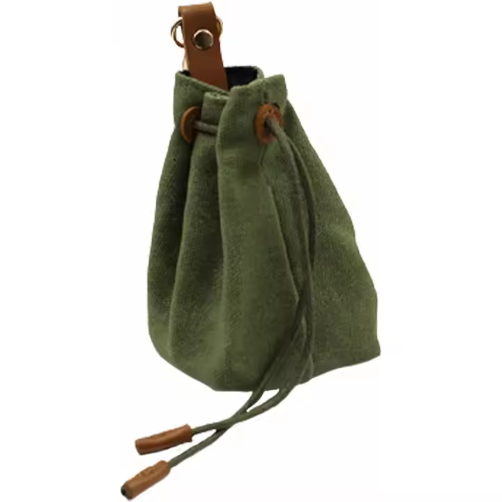 Bolsa de entrenamiento con premios para perros, para exteriores, con llavero y cordón ajustable, impermeable, para llevar a pasear (verde) - 1
