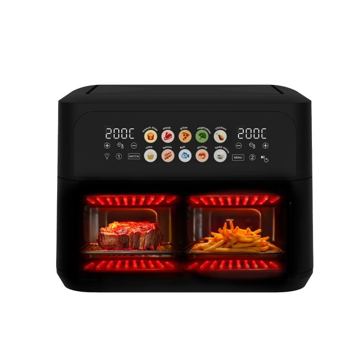 Freidora sin Aceite EVVO Tasty Fryer Advance Duo 10L con Doble Cesta y 2900W